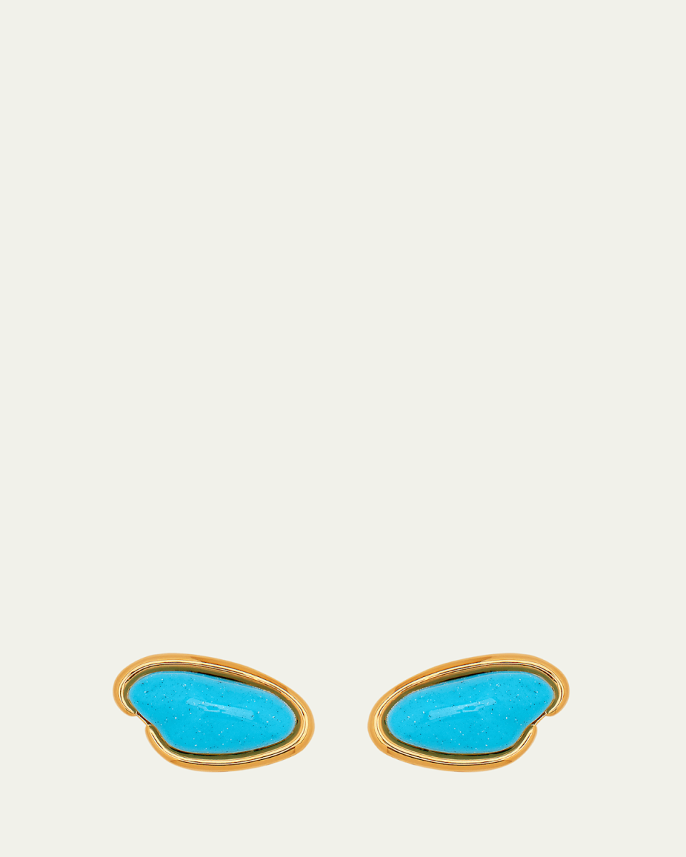 Resin O Stud Earrings